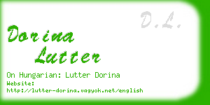 dorina lutter business card